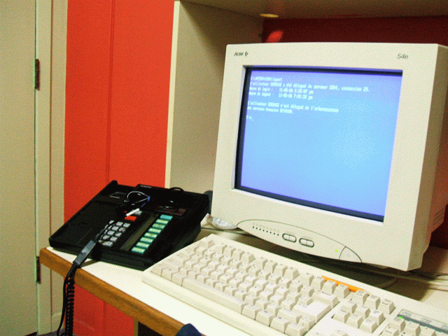 The questions were transcribed at this terminal in test mode.